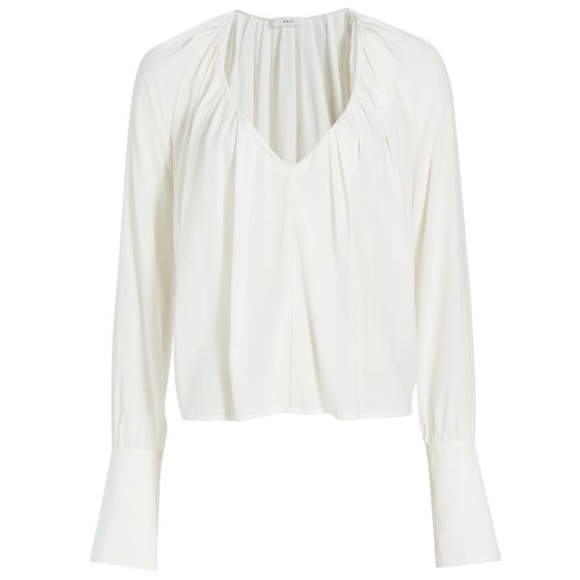 A.L.C. Warren Silk Blend Blouse Top - Picture 3 of 6